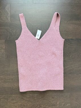 Old Navy Dusty Rose Knit V-Neck Tank